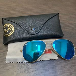Ray-ban aviator flash lenses sunglasses